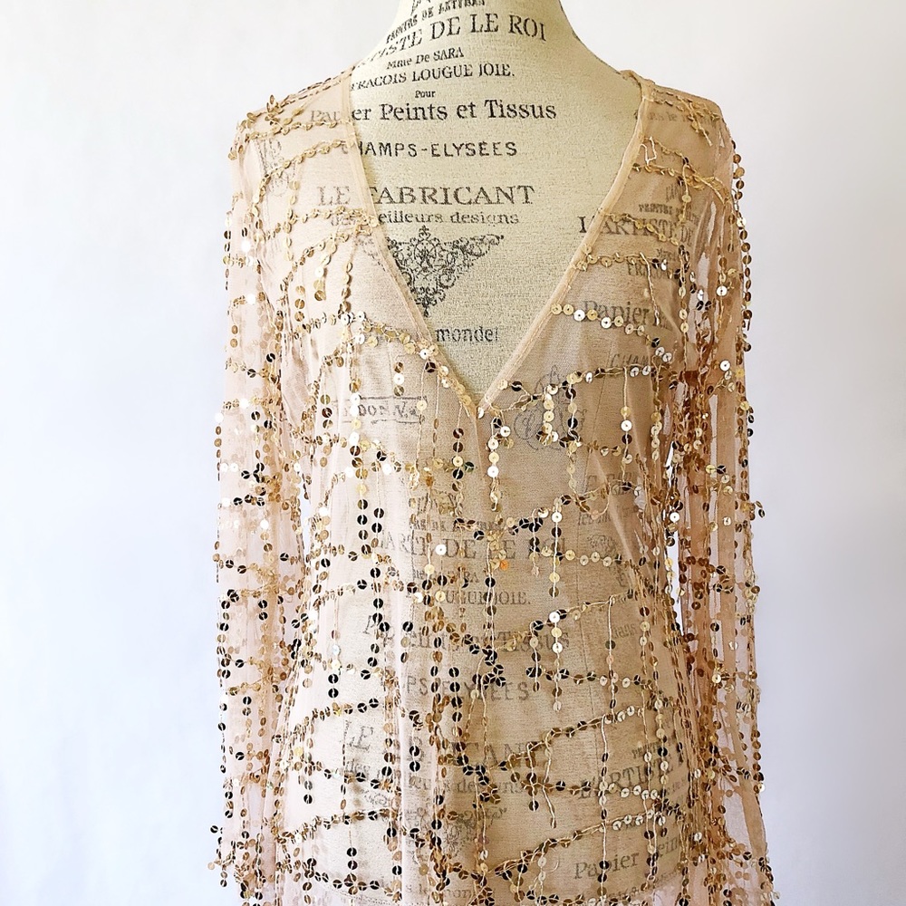 • FIRM PRICE • Long Gorgeous Sequins Dress - Picture 7 of 8